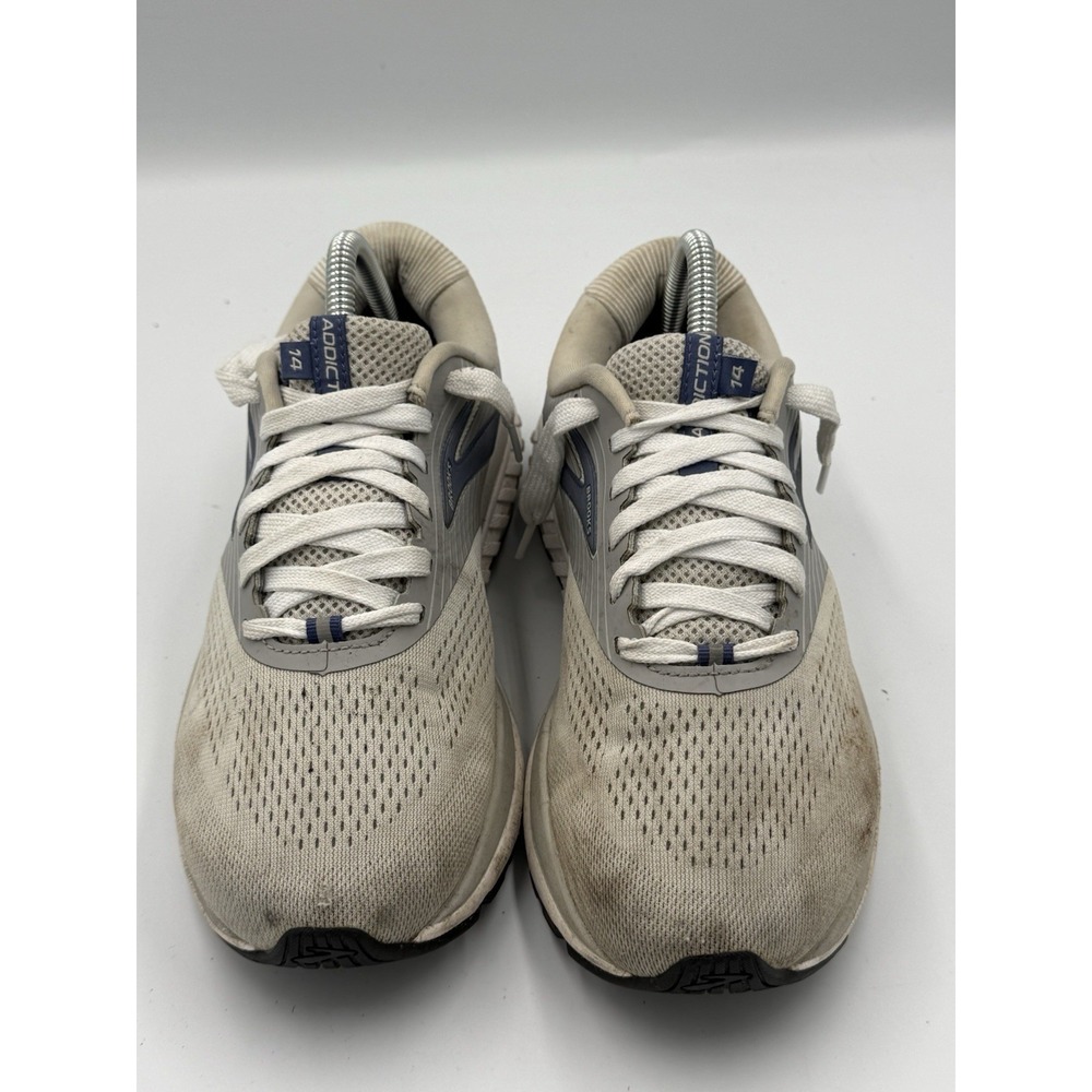 Brooks Addiction 14 Running Shoes Women's 9D Wide Gray Blue Sneaker 1203061D077 - Picture 2 of 9